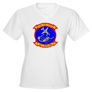 3LAADB - A01 - 04 - 3rd Low Altitude Air Defense Bn - Women's V-Neck T-Shirt - Click Image to Close